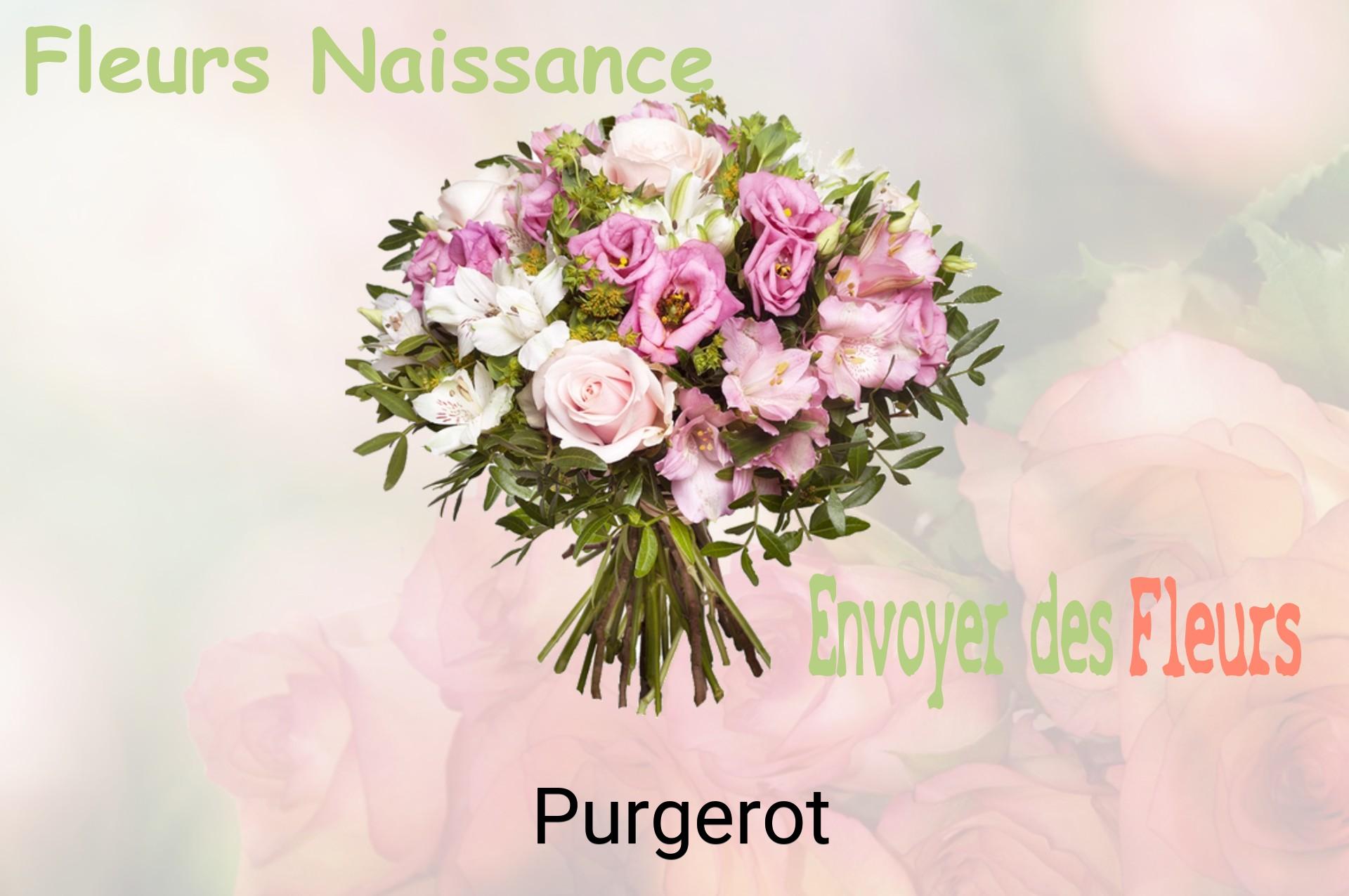Bouquet de fleurs de naissance livré à Purgerot